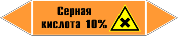 Маркировка трубопровода "серная кислота 10%" (k30, пленка, 126х26 мм)" - Маркировка трубопроводов - Маркировки трубопроводов "КИСЛОТА" - . Магазин Znakstend.ru